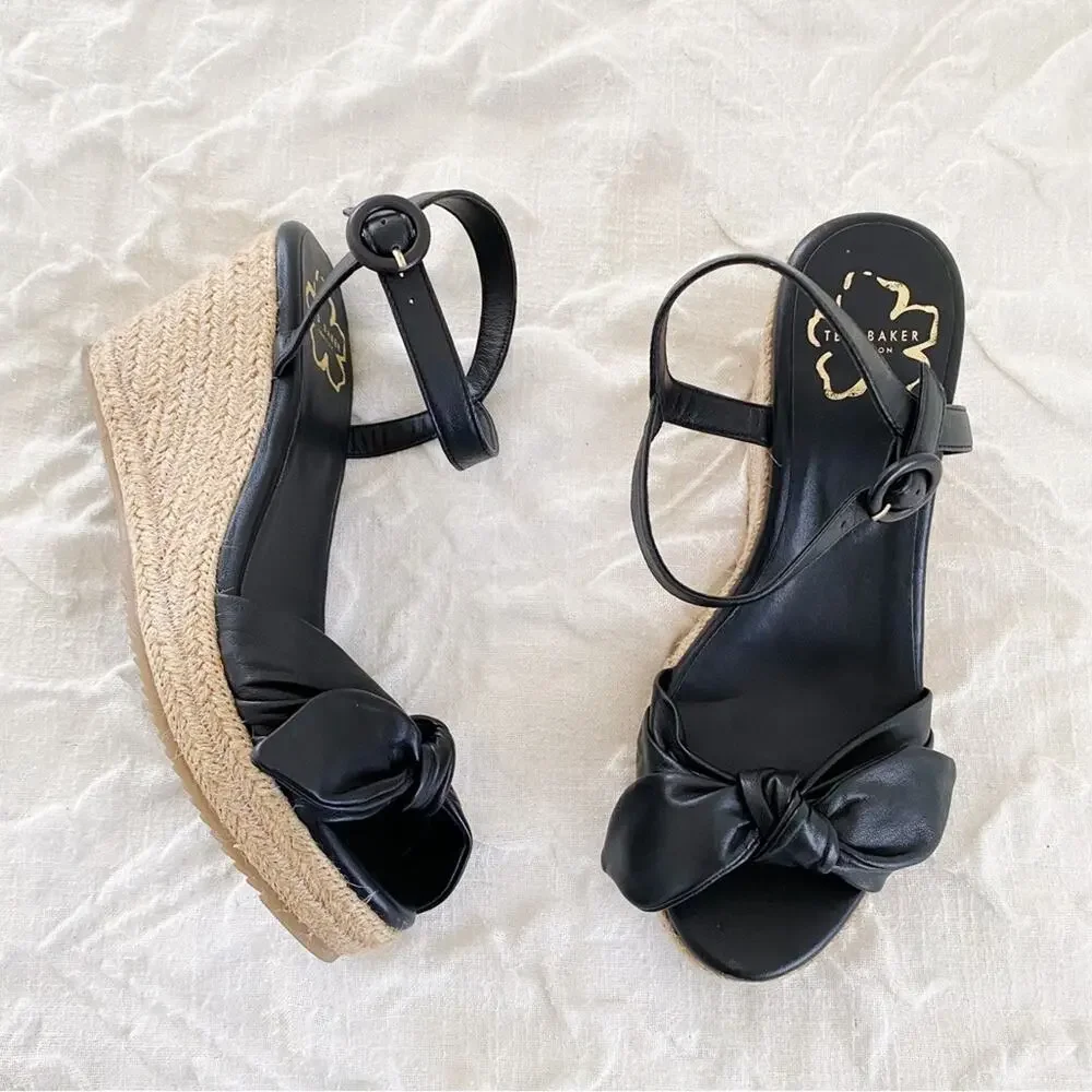 Ted Baker Bryanah Wedge Sandal New $195